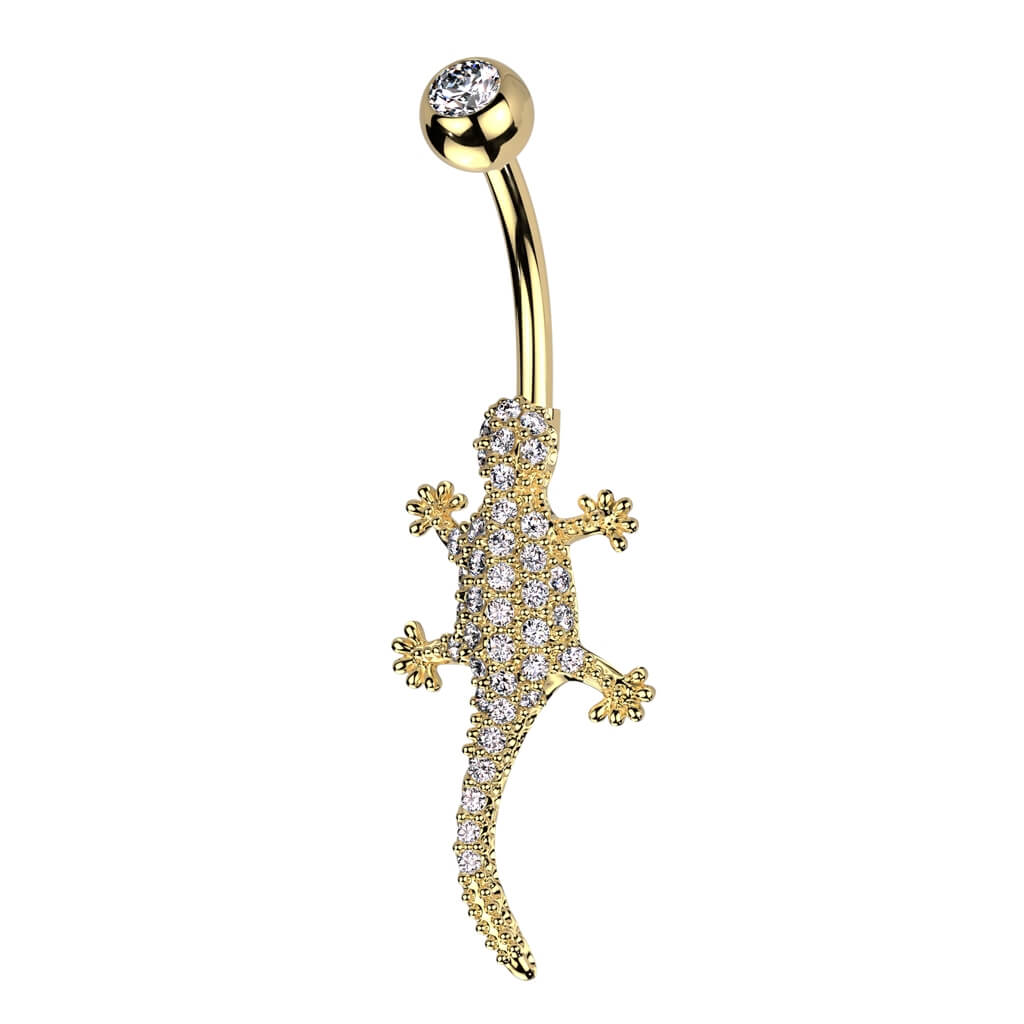 Bauchnabelpiercing Eidechse Zirkonia - Image 3