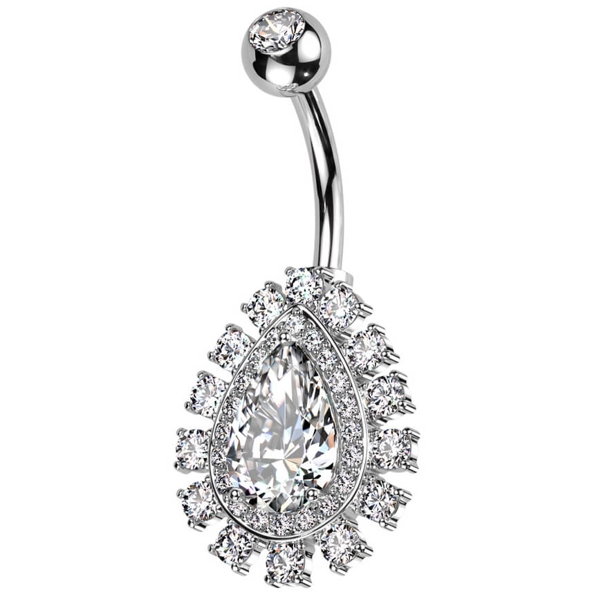 Bauchnabelpiercing Träne Zirkonia - Image 3