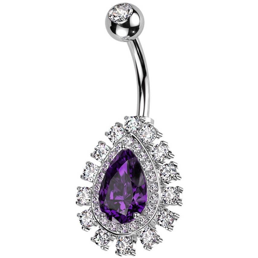 Bauchnabelpiercing Träne Zirkonia - Image 4