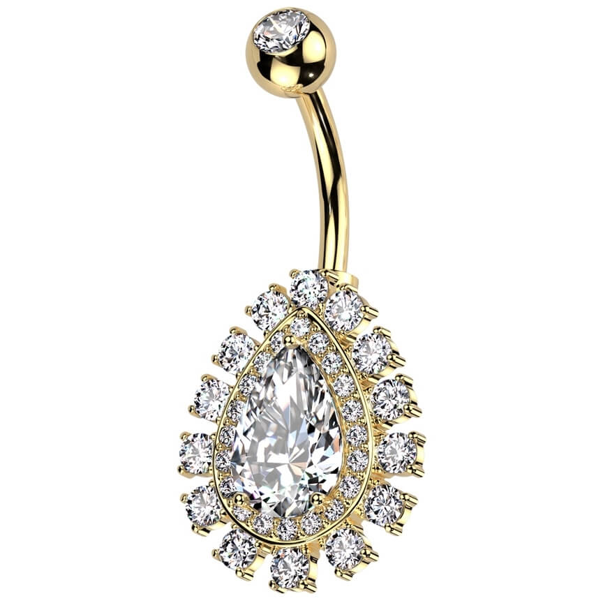 Bauchnabelpiercing Träne Zirkonia - Image 6