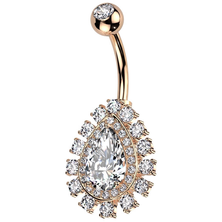 Bauchnabelpiercing Träne Zirkonia - Image 7