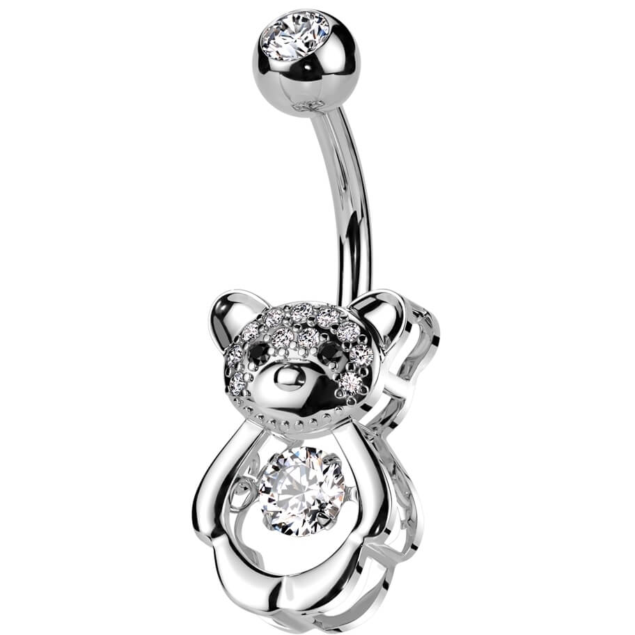 Bauchnabelpiercing Bär Zirkonia - Image 3