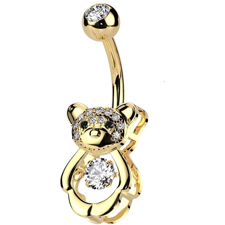 Bauchnabelpiercing Bär Zirkonia - Image 4