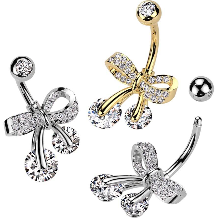 Bauchnabelpiercing Schlaufe Zirkonia - Image 3
