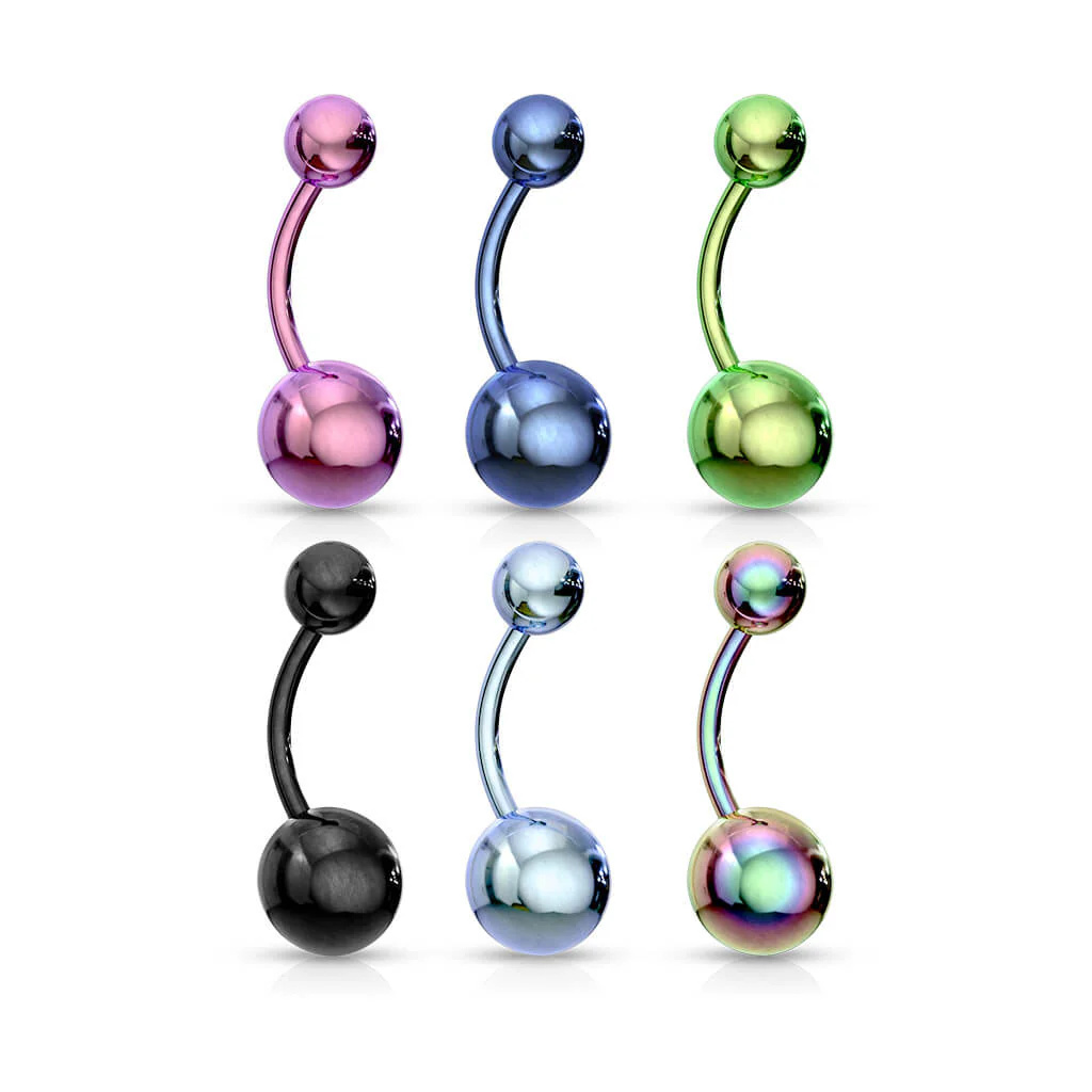Bauchnabelpiercing Kugel Titan PVD - Image 3