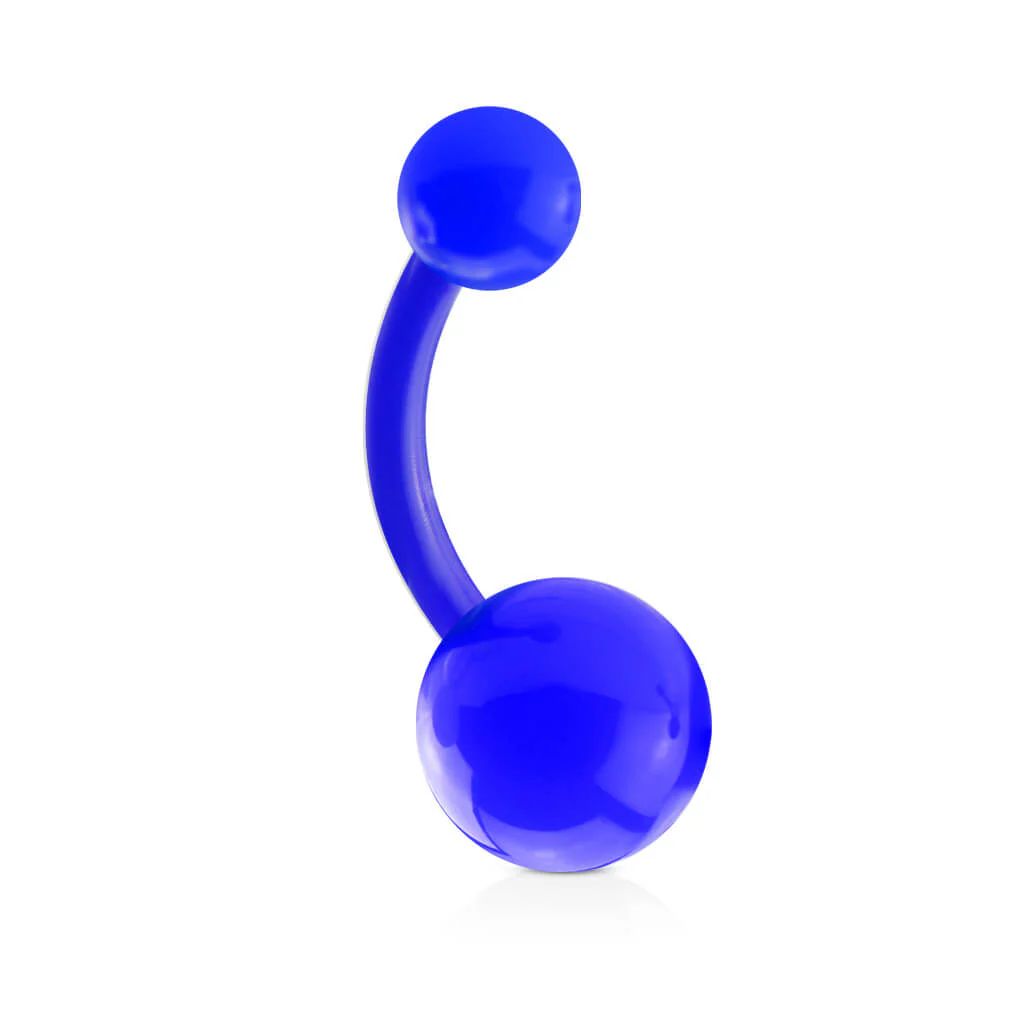 Bauchnabelpiercing Acryl einfarbig Kugel - Image 3