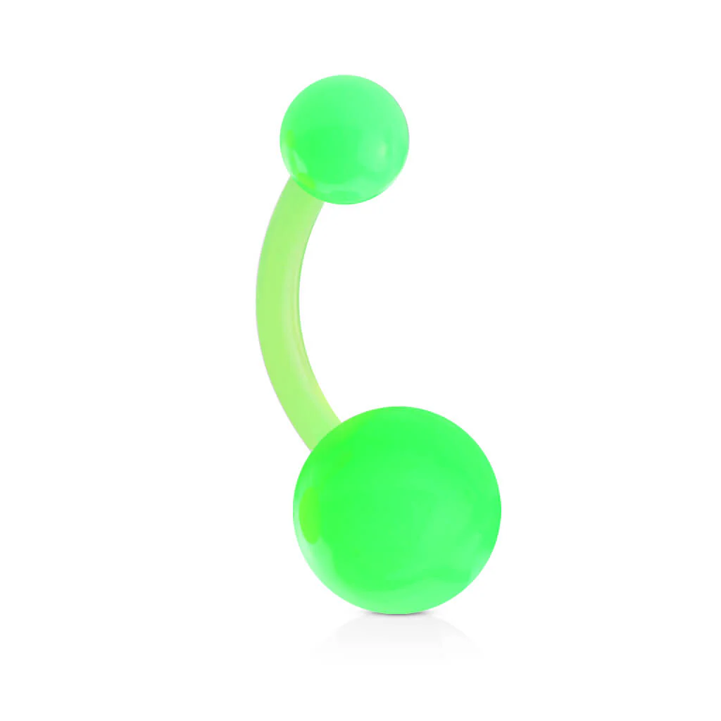 Bauchnabelpiercing Acryl einfarbig Kugel - Image 4