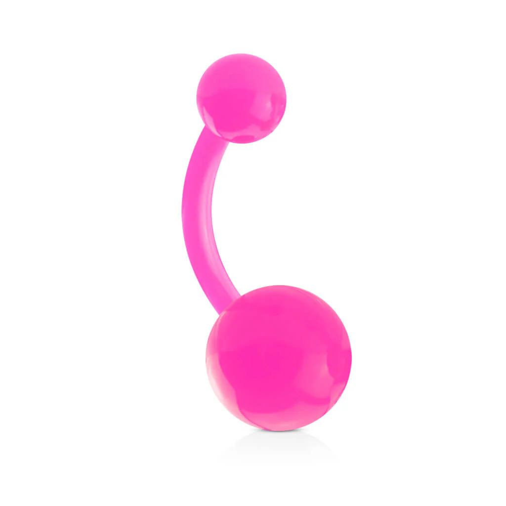 Bauchnabelpiercing Acryl einfarbig Kugel - Image 7