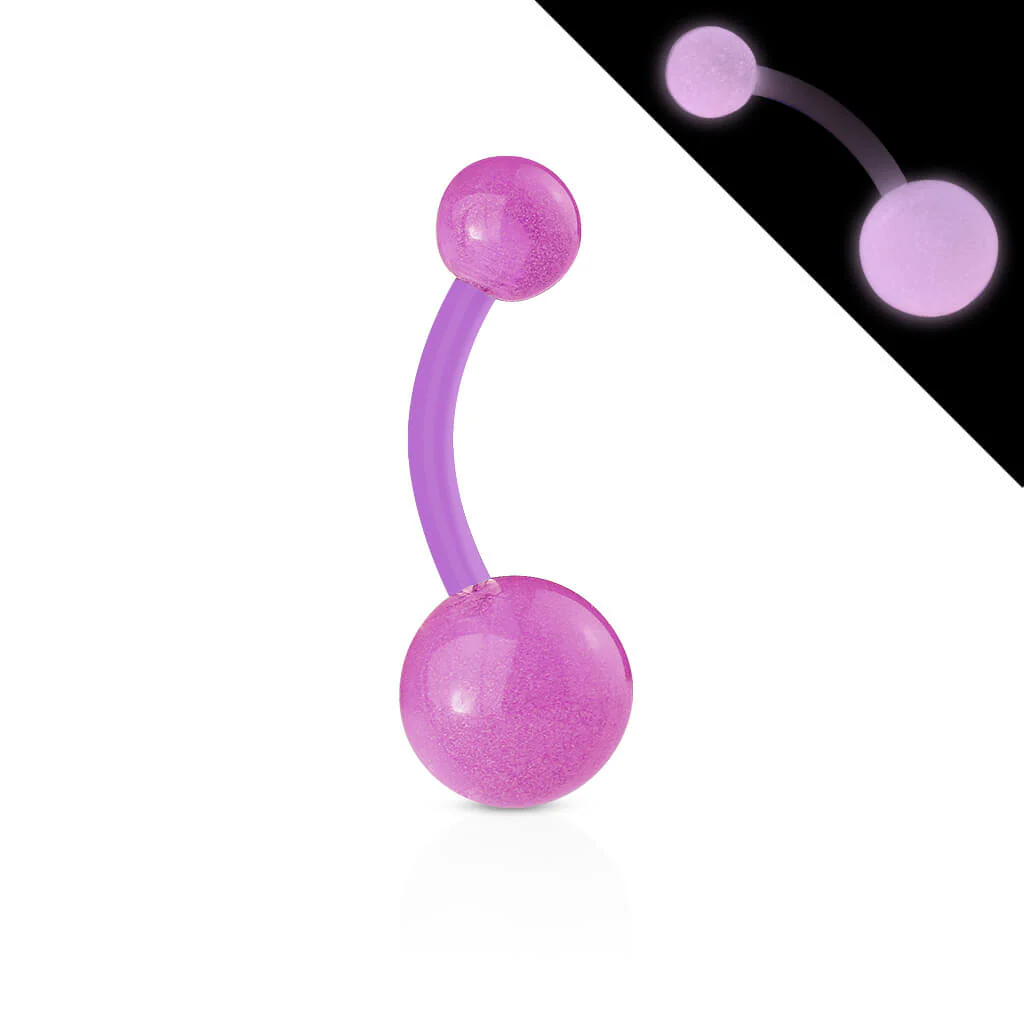 Bauchnabelpiercing Kugel Glow in the Dark - Image 2