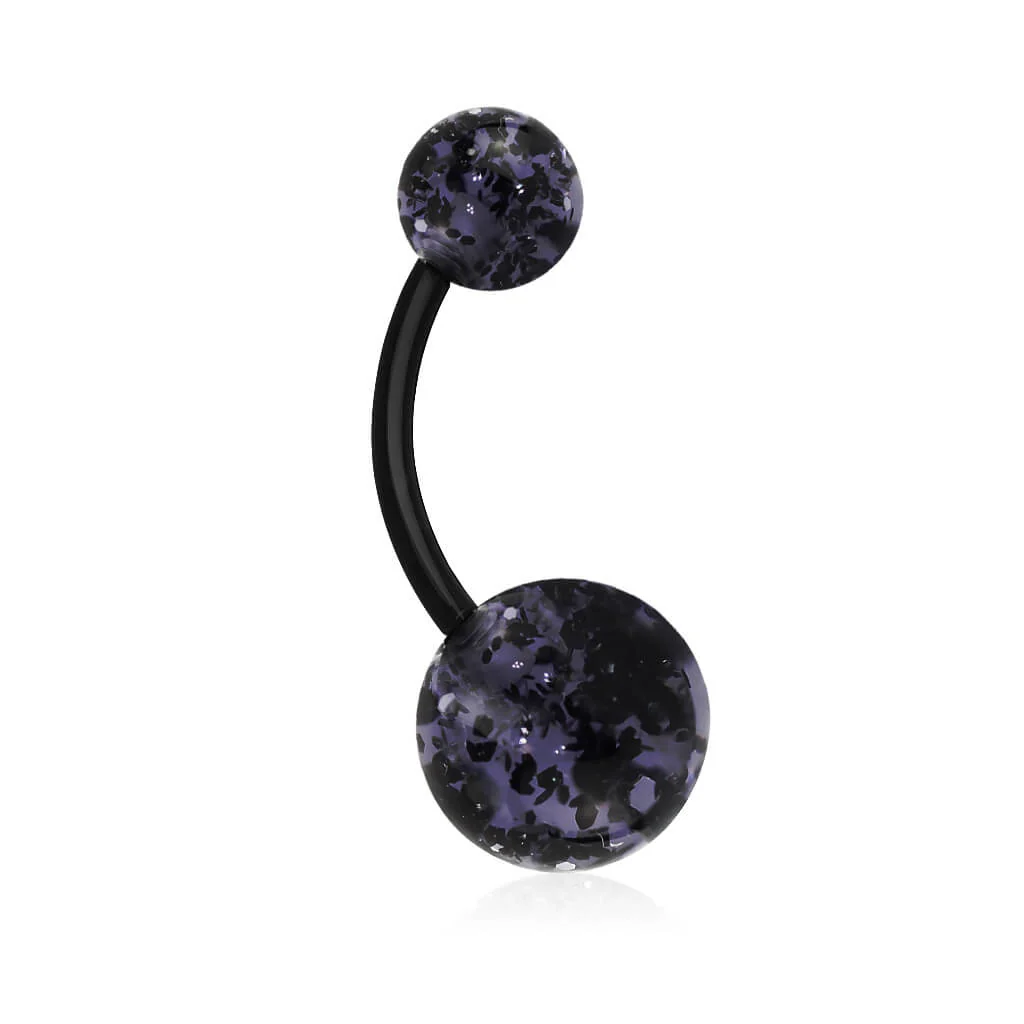 Bauchnabelpiercing Acryl Ultra Glitzer Kugel - Image 9