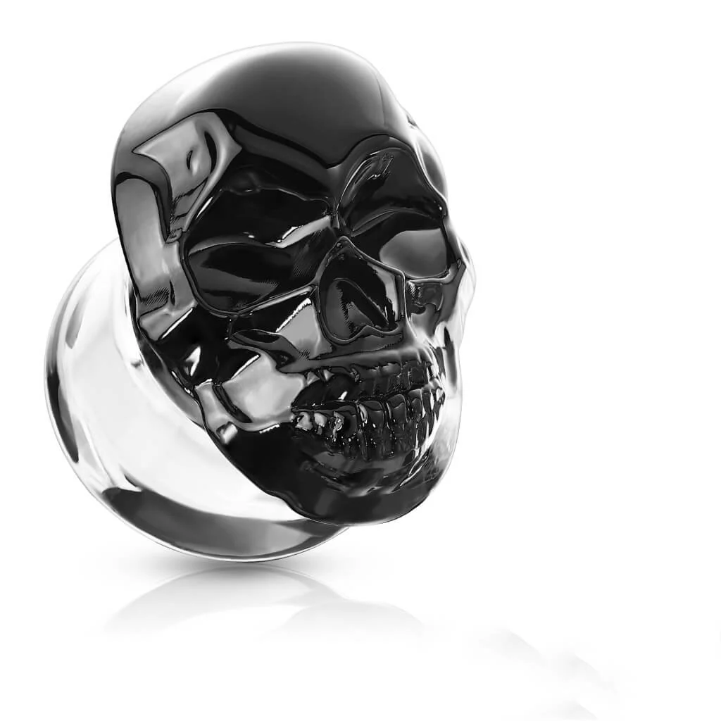 Glas Plug Totenkopf Glas - Image 2