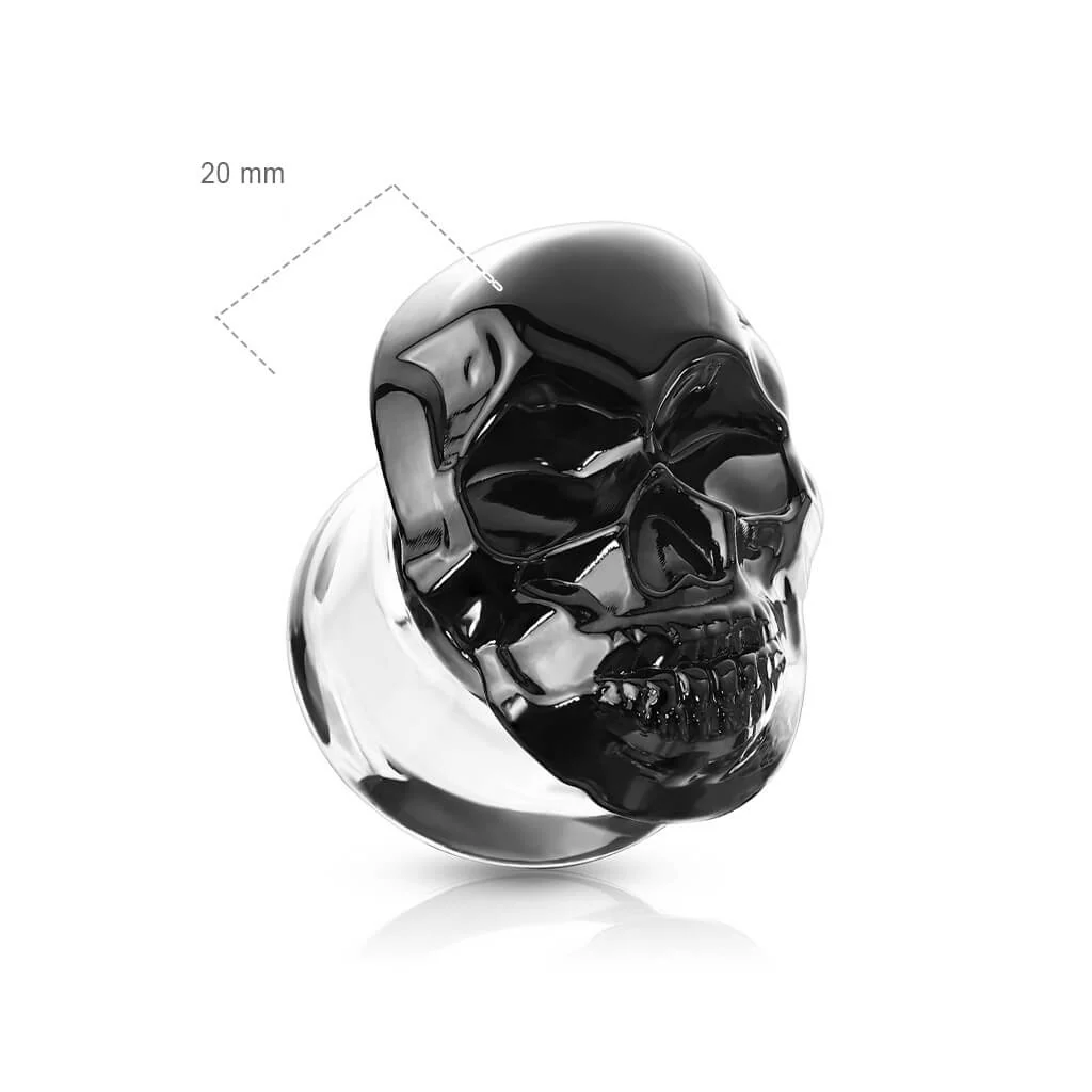 Glas Plug Totenkopf Glas - Image 3