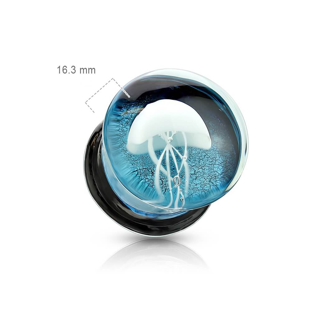 Glas Plug Qualle Glas - Image 2