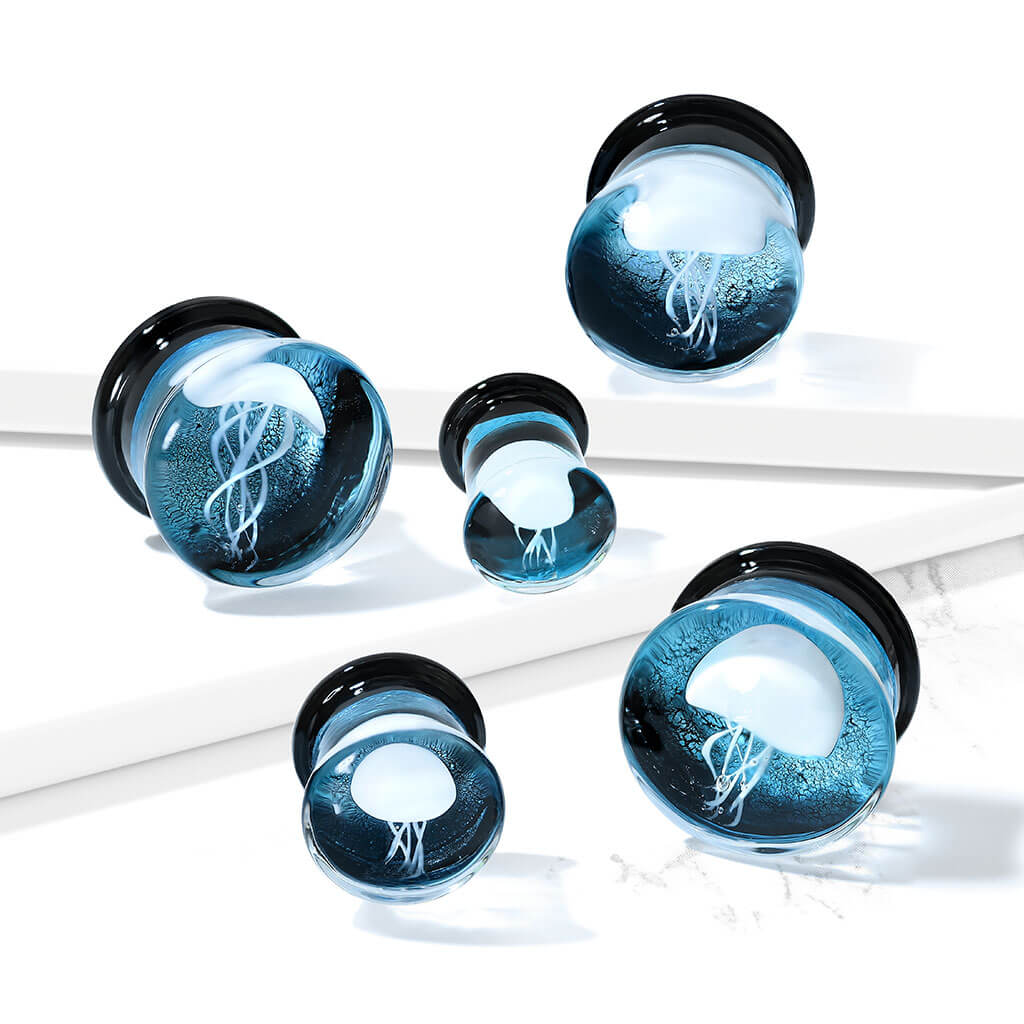 Glas Plug Qualle Glas - Image 4
