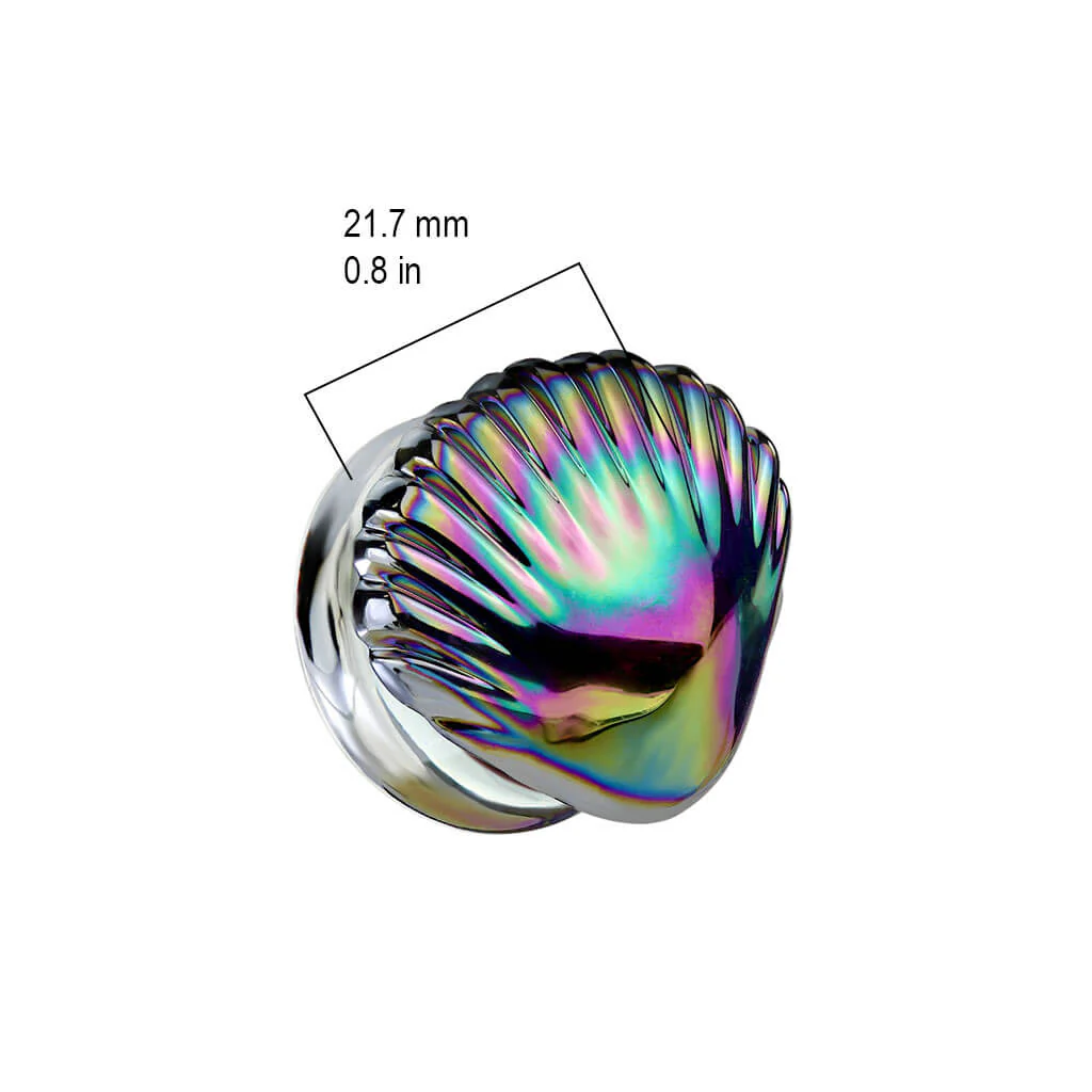 Glas Plug Regenbogen Muuschel - Image 2