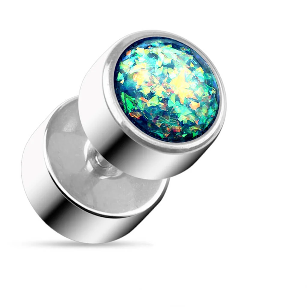 Fake Plug Opal Rund Innengewinde - Image 2
