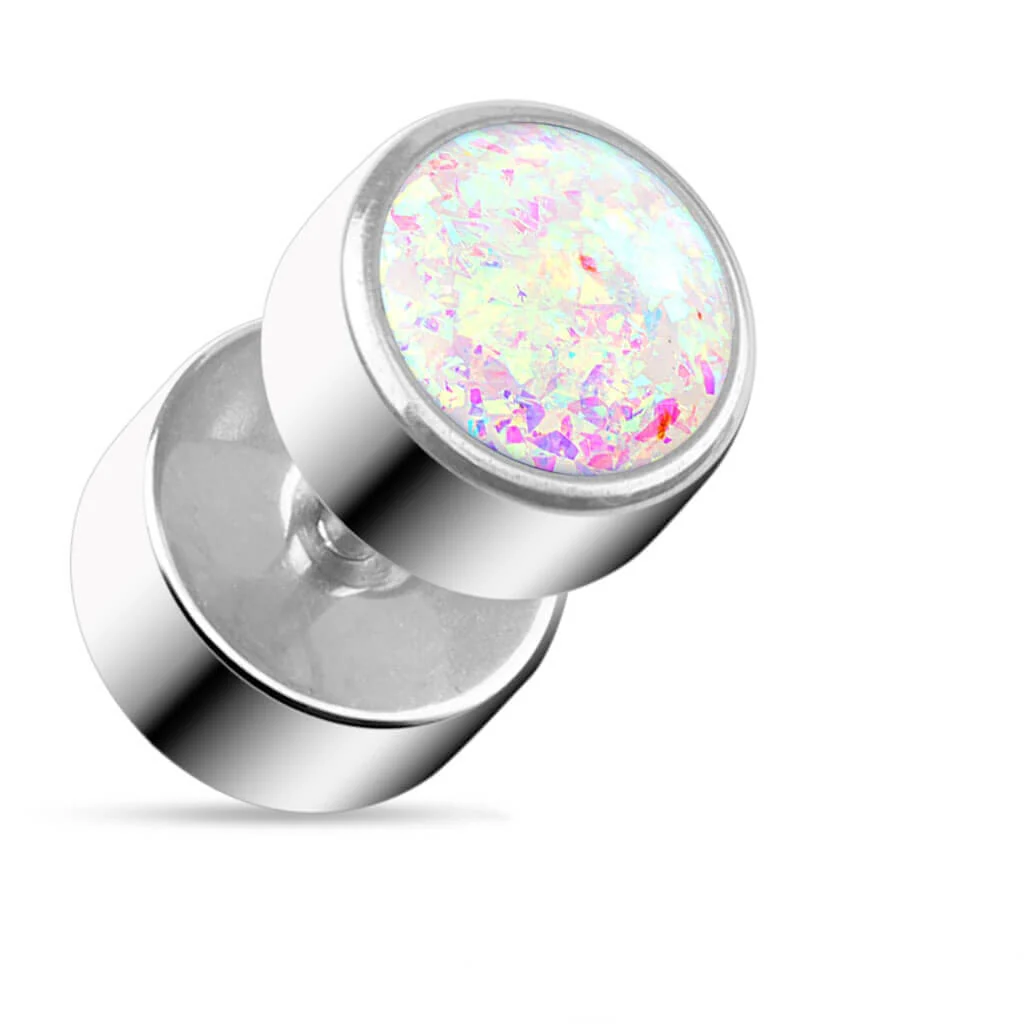 Fake Plug Opal Rund Innengewinde - Image 4