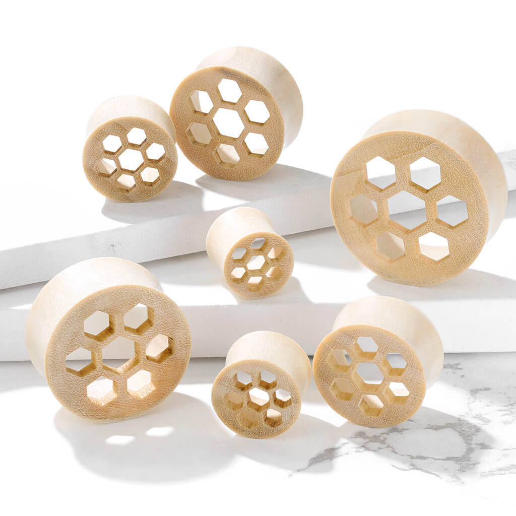 Plug Bienenwabe Krokodil Holz - Image 3
