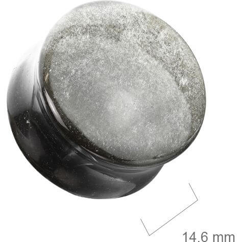 Plug Obsidian Naturstein Double Flare - Image 2