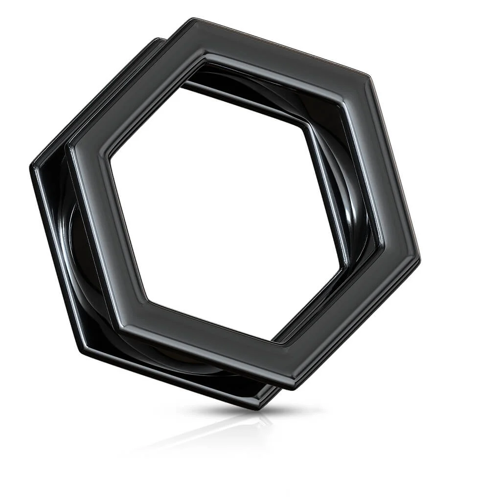Tunnel Hexagon Schwarz - Image 3