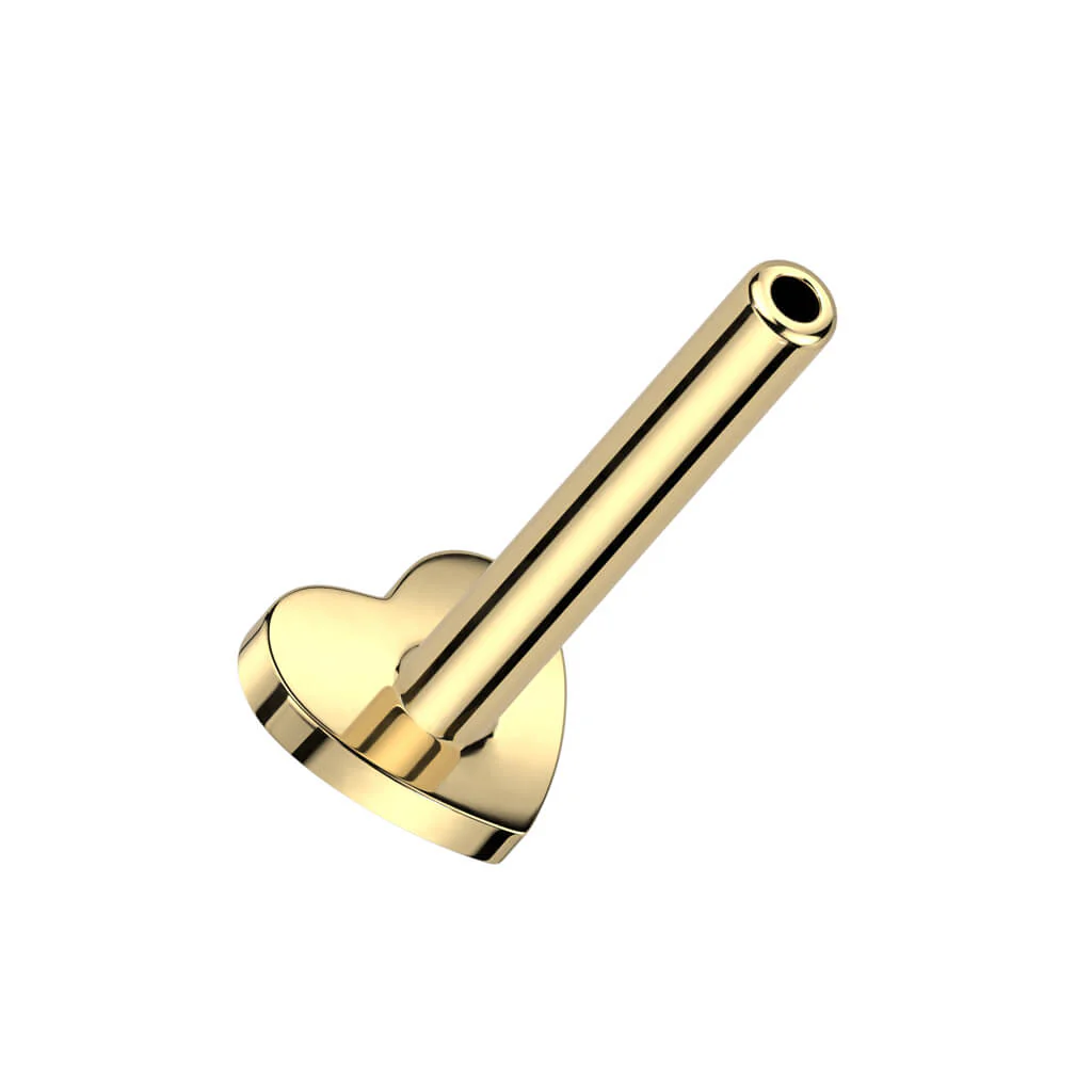 Titan Basis Base Flach Herz 3 mm Innengewinde - Image 2
