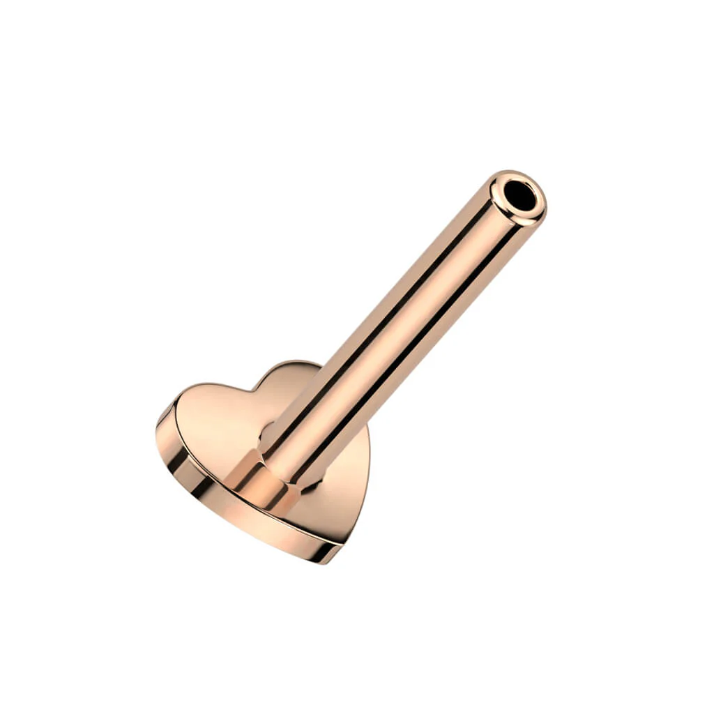 Titan Basis Base Flach Herz 3 mm Innengewinde - Image 4