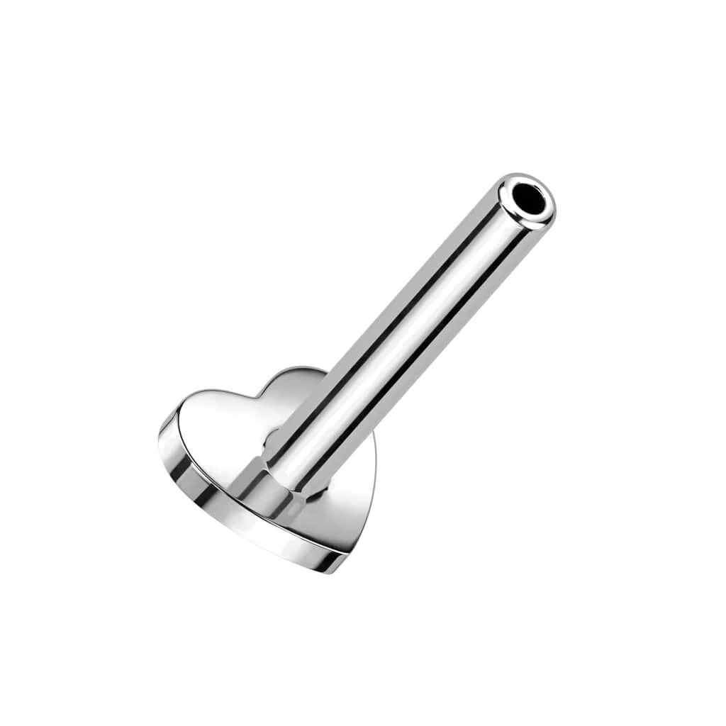 Titan Basis Base Flach Herz 3 mm Innengewinde - Image 5