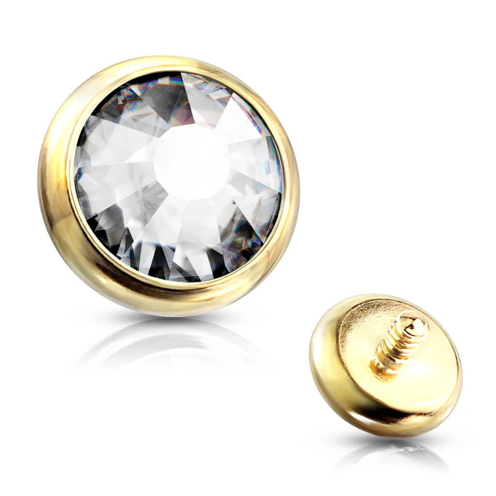 Top Top Flach Zirkonia Rund Innengewinde - Image 10