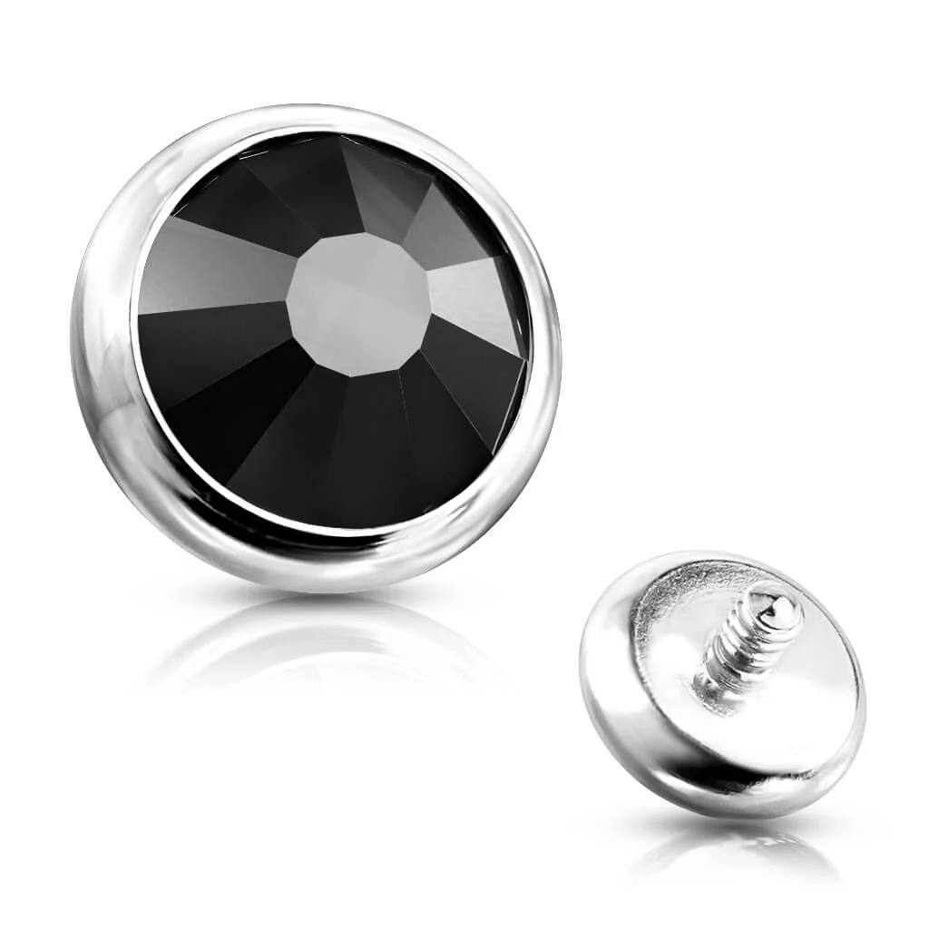 Top Top Flach Zirkonia Rund Innengewinde - Image 11