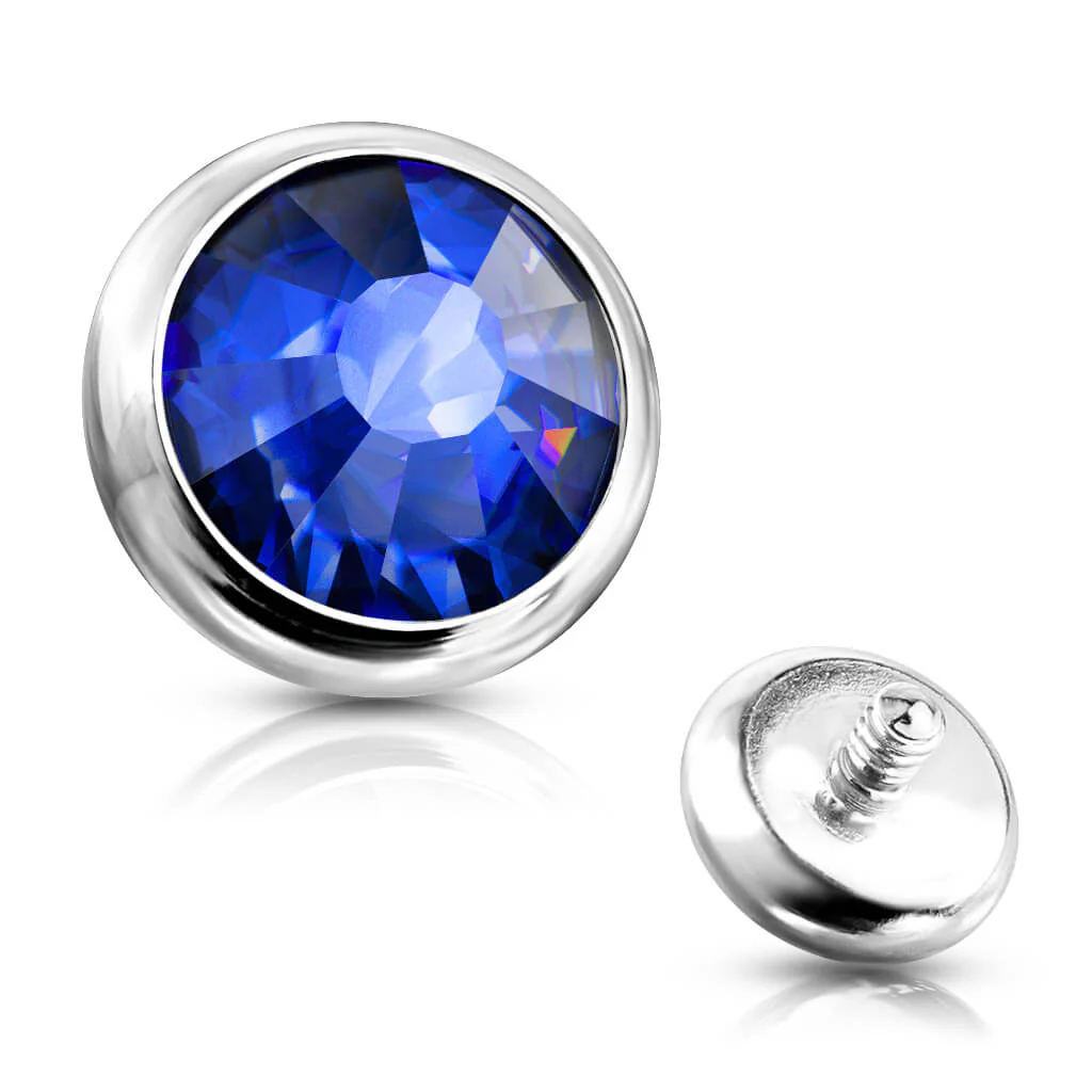 Top Top Flach Zirkonia Rund Innengewinde - Image 6