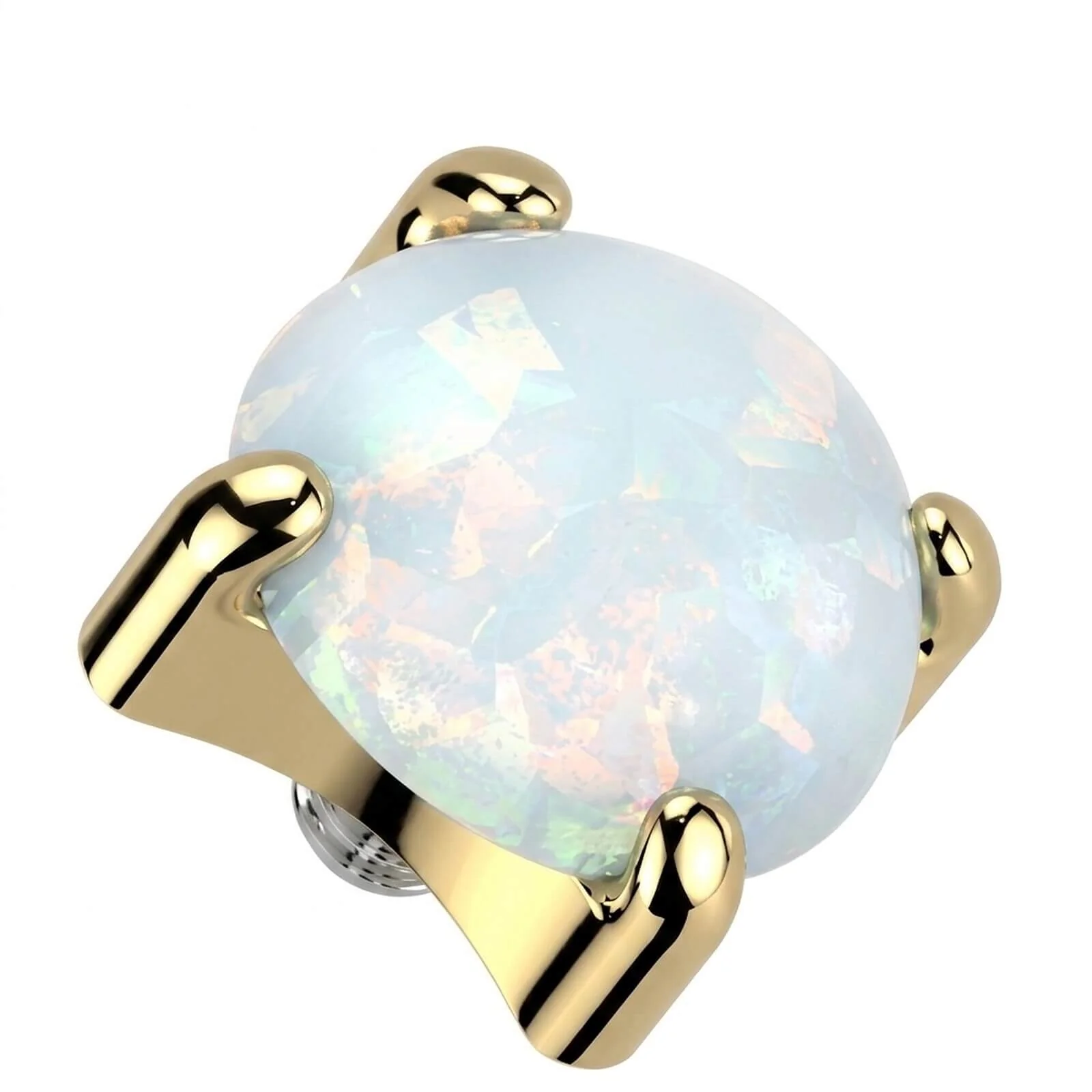 Titan Top Top Opal Krappenfassung Innengewinde