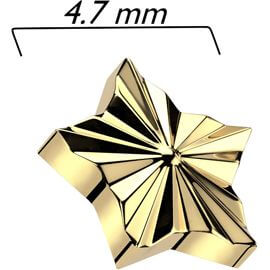Titan Top Aufsatz Stern Diamantschliff Innengewinde - Image 5