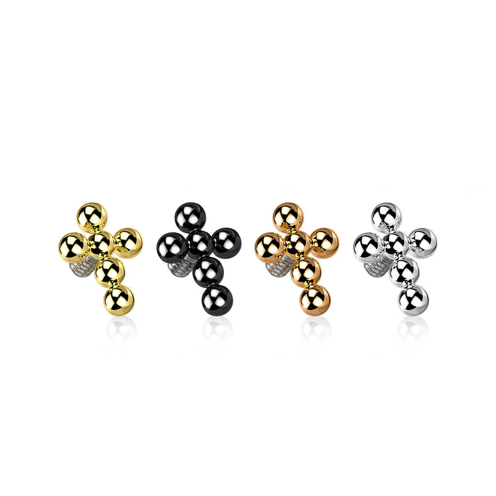 Titan Top Top Kreuz Gold Innengewinde - Image 5