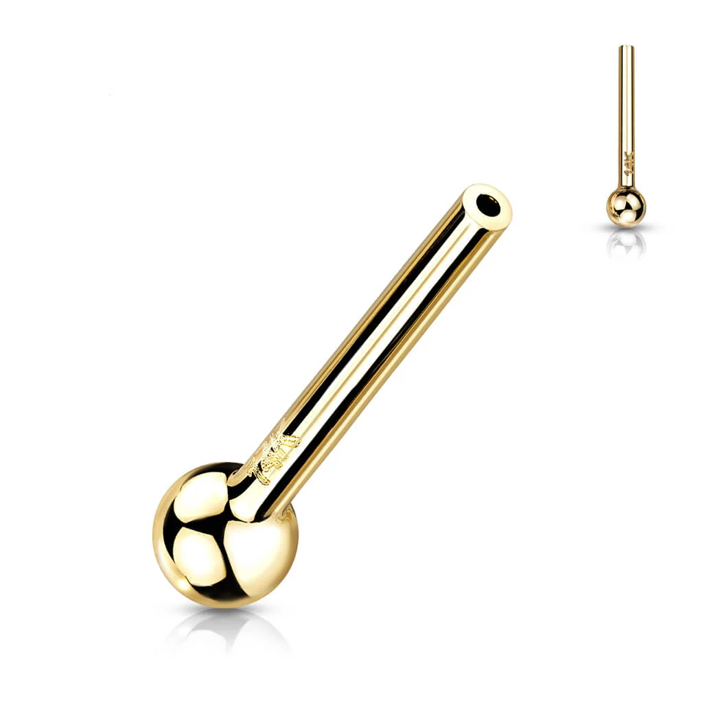 14 Karat Gold Stab Kugel 14K Gold Push-In - Image 4