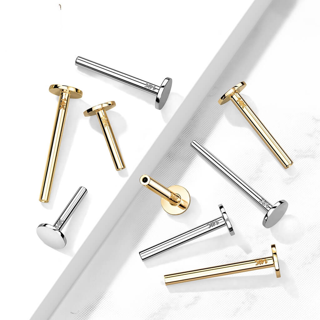 14 Karat Gold Base Flat Back Push-In - Image 3