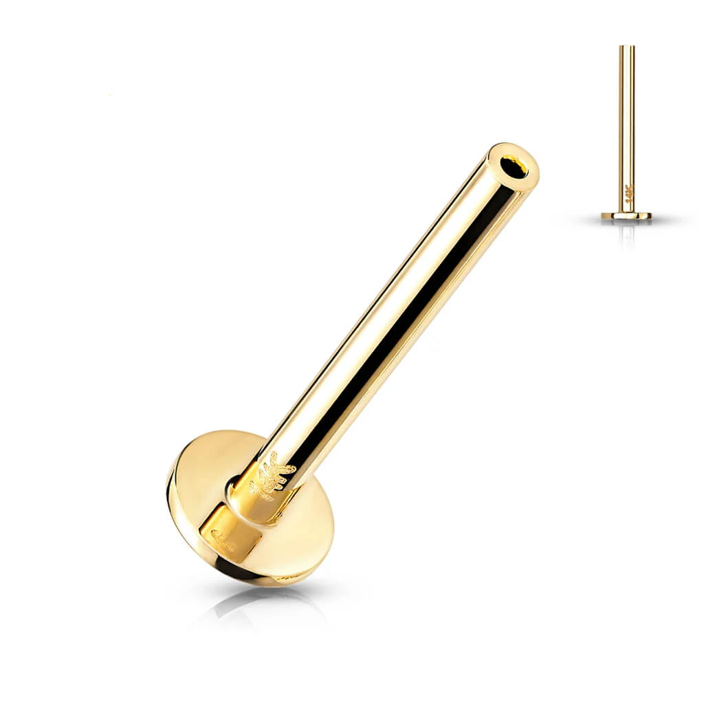 14 Karat Gold Base Flat Back Push-In - Image 4