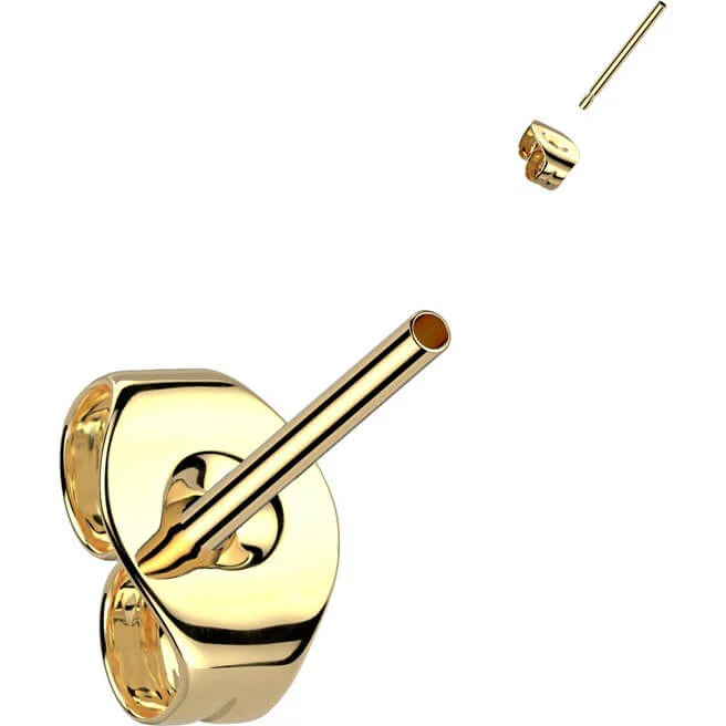 Titan Basis Ohrstecker mit Schmetterlingsverschluss - Image 3