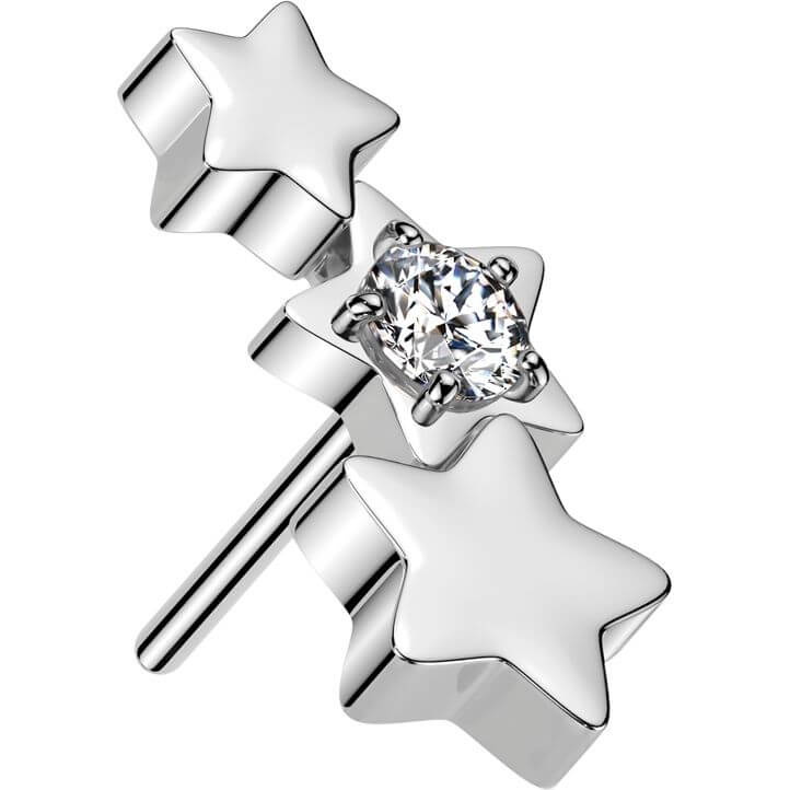 top 3 Sterne Zirkonia Push-In - Image 4
