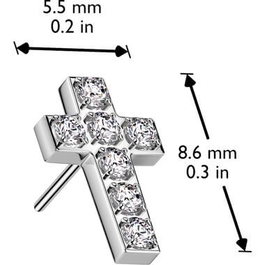 Top Aufsatz Kreuz Zirkonia Push-In - Image 5