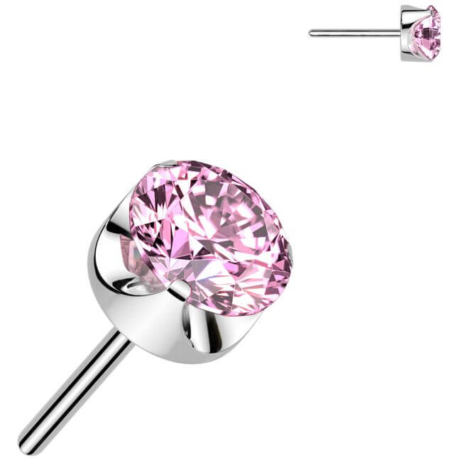 Titan Top Zirconia rund Krallenfassung Push-In - Image 5