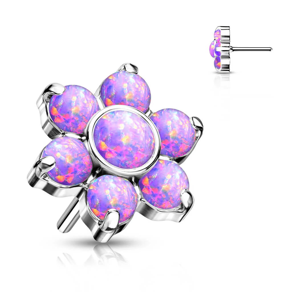 Titan Top Top Blume Opal Silber Push-In - Image 7