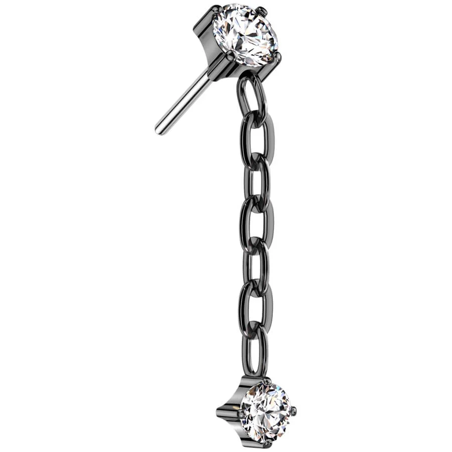 Titan Top Kette Anhänger Zirkonia Push-In - Image 5
