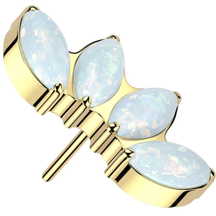 Titan Top Marquise Schliff Opal Push-In - Image 3