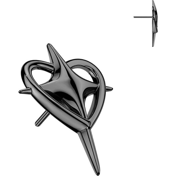 Titan Top Top Herz und Kreuz Push-In - Image 2