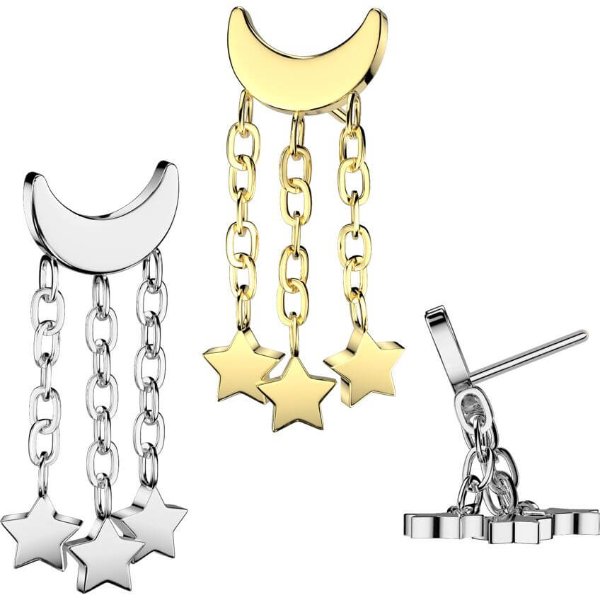 Titan Top Halbmond Sterne Kette Push-In - Image 2