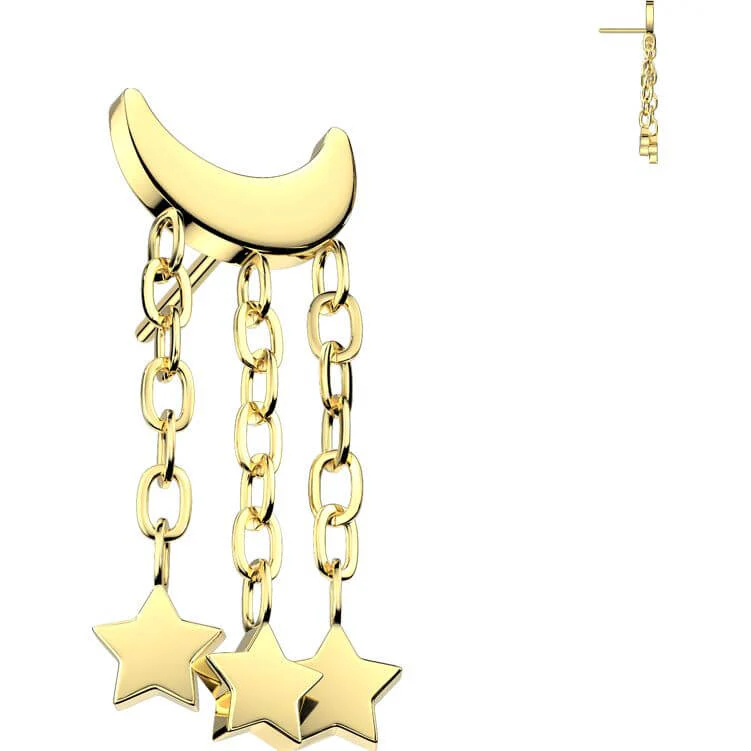 Titan Top Halbmond Sterne Kette Push-In - Image 3