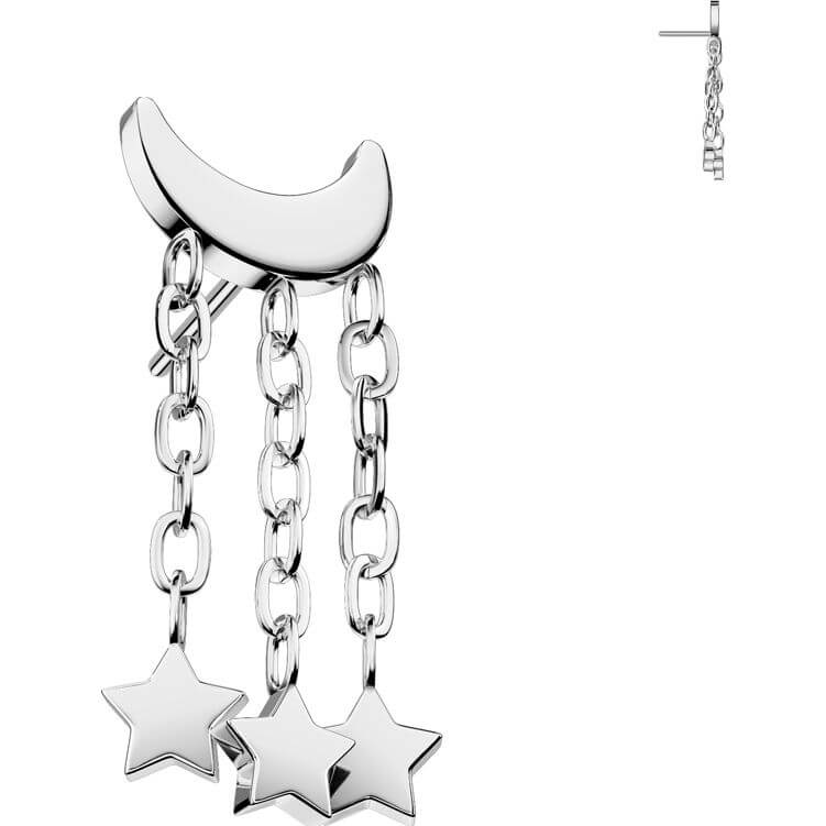 Titan Top Halbmond Sterne Kette Push-In - Image 4