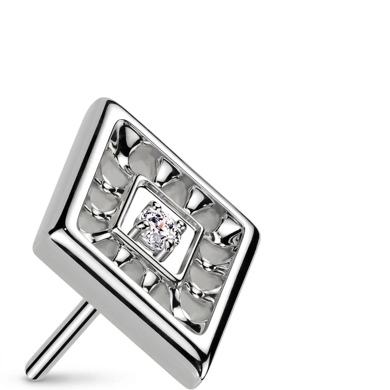 Titan Top Top Dimantenschnitt Zirkonia Push-In