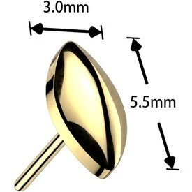 Titan Top Top Marquise Push-In - Image 4
