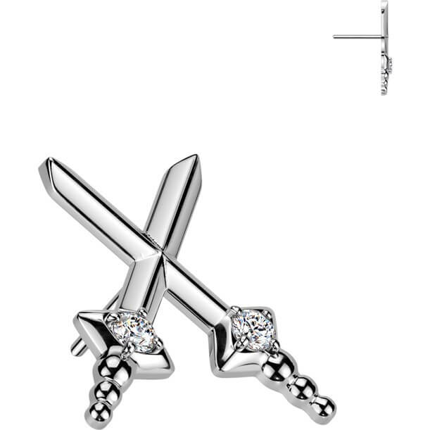Titan Top Top Dolche Zirkonia Push-In - Image 3